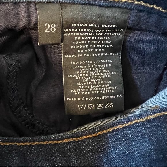 J Brand Dark Wash Pure Capri Jeans Size 28 EUC - Picture 10 of 11